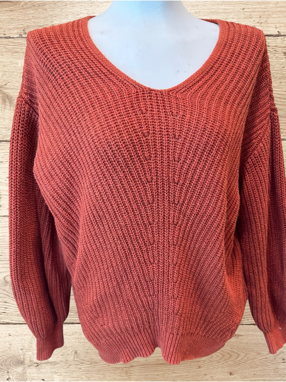 Old Navy Rust Orange Knit Sweater – Size L